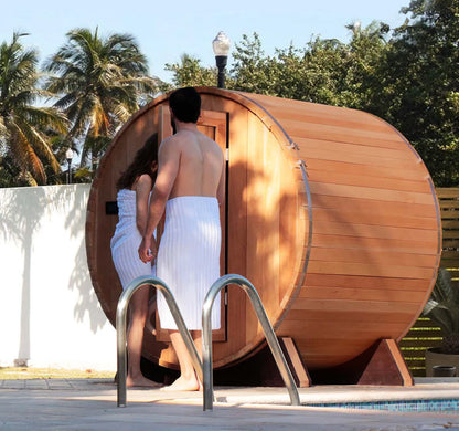 Barrel 1 & 2™ Traditional 2-Person Outdoor Barrel Sauna Kit