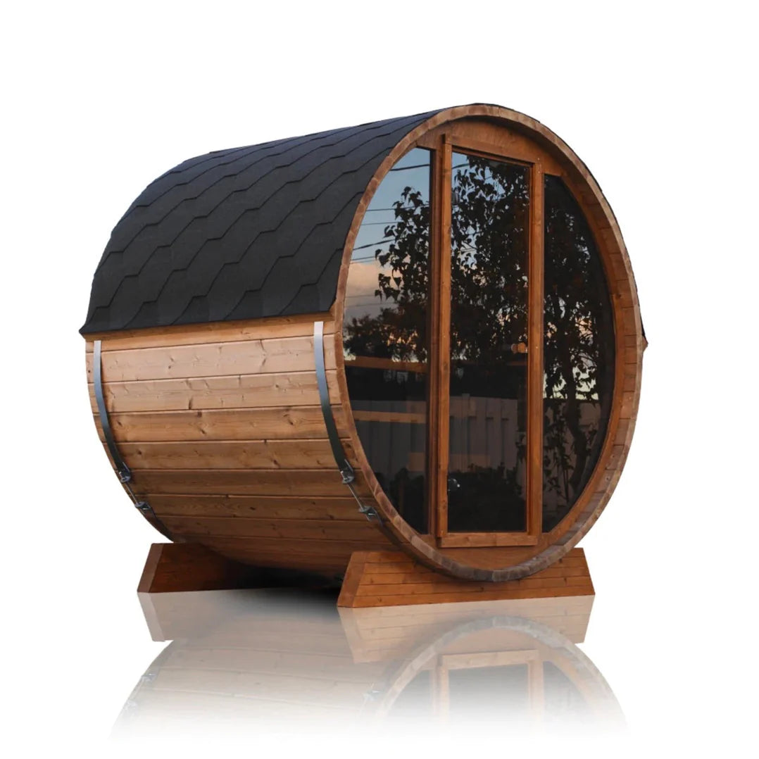 Barrel 8™ Traditional 3-4 Person Outdoor Barrel Sauna