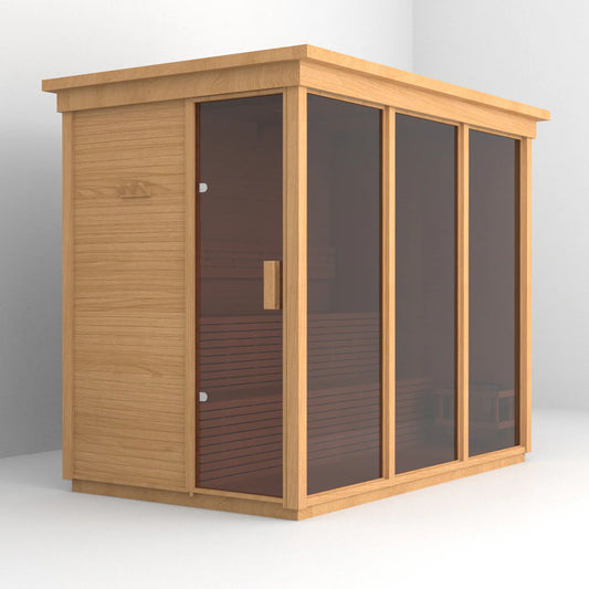 Box 2™ Modern 4-8 Person Traditional Outdoor Steam Sauna