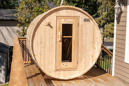 CT Harmony Barrel Sauna (Wood Burning or Electric) - 4 Person