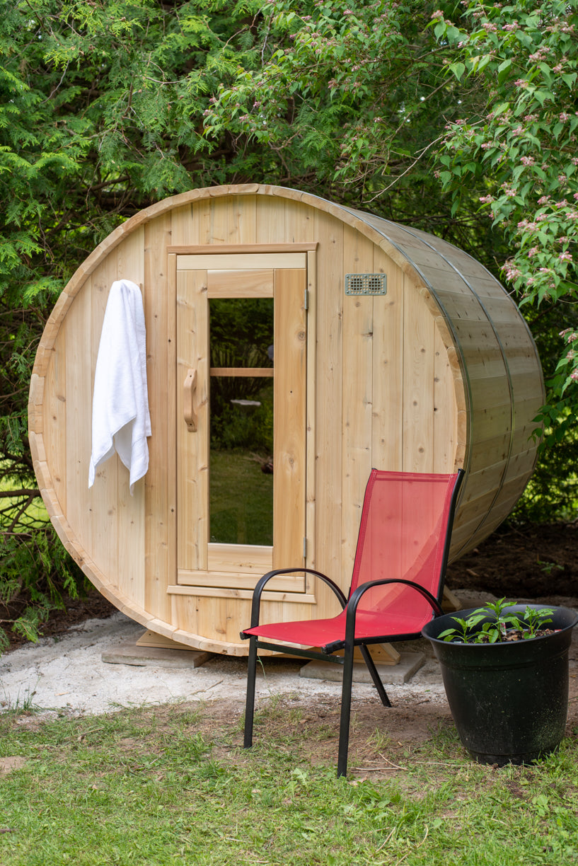 CT Harmony Barrel Sauna (Wood Burning or Electric) - 4 Person