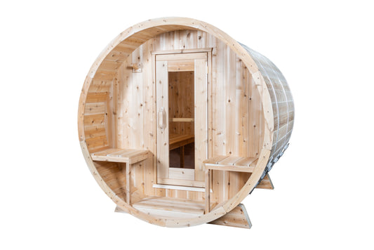 CT Serenity Barrel Sauna (Wood Burning or Electric) - 4 Person