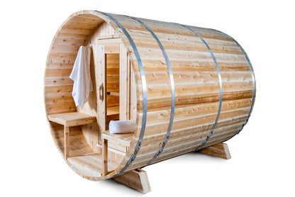 CT Serenity Barrel Sauna (Wood Burning or Electric) - 4 Person