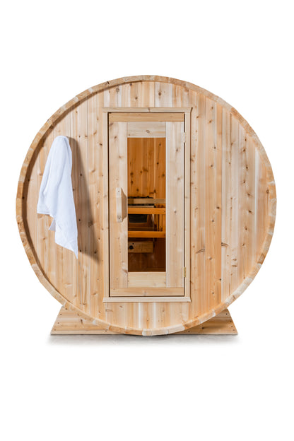 CT Harmony Barrel Sauna (Wood Burning or Electric) - 4 Person