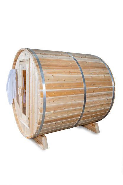 CT Harmony Barrel Sauna (Wood Burning or Electric) - 4 Person