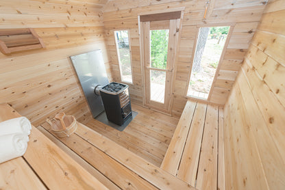 CT Georgian Cabin Sauna (Wood Burning or Electric) - 6 Person