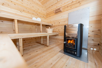 CT Georgian Cabin Sauna (Wood Burning or Electric) - 6 Person