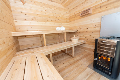 CT Georgian Cabin Sauna (Wood Burning or Electric) - 6 Person