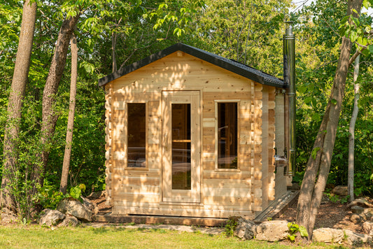 CT Georgian Cabin Sauna with Change Room (Wood Burning or Electric) - 6 Person