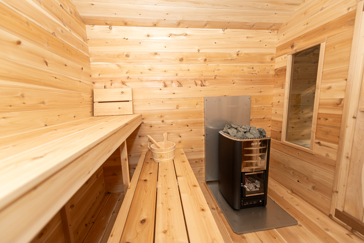 CT Georgian Cabin Sauna with Change Room (Wood Burning or Electric) - 6 Person