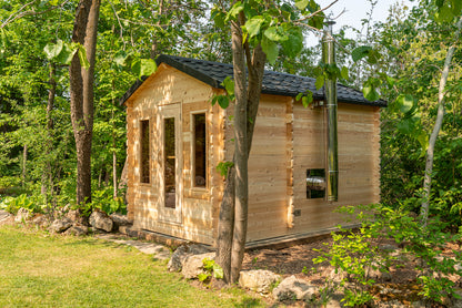 CT Georgian Cabin Sauna with Change Room (Wood Burning or Electric) - 6 Person