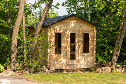 CT Georgian Cabin Sauna with Change Room (Wood Burning or Electric) - 6 Person