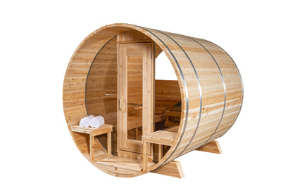 CT Serenity MP Barrel Sauna (Wood Burning or Electric) - 4 Person