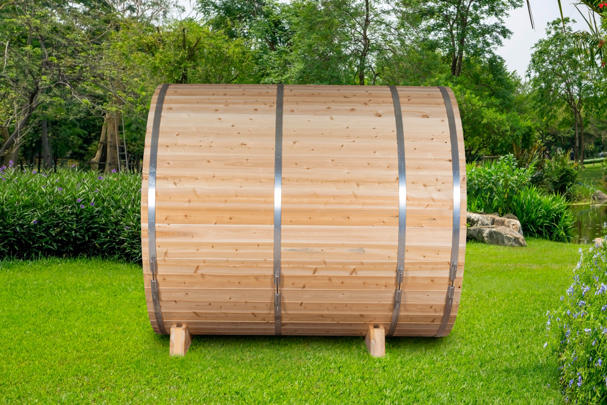 CT Serenity MP Barrel Sauna (Wood Burning or Electric) - 4 Person